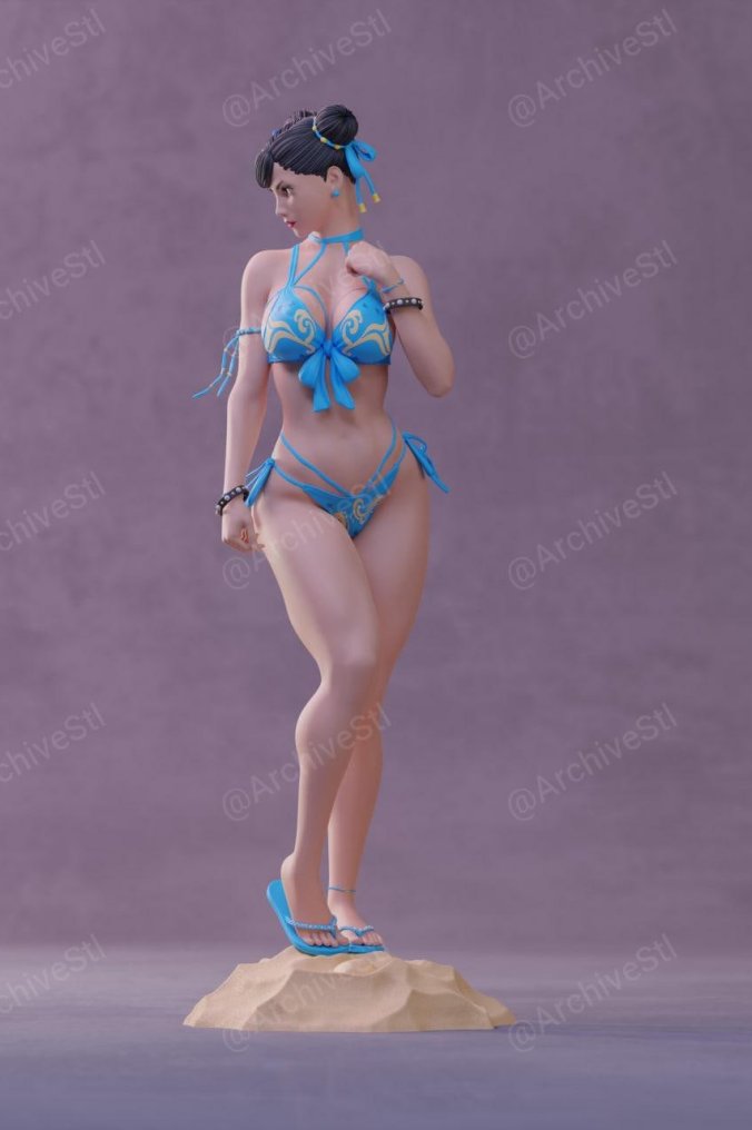 街头霸王 春丽（Chun-Li）比基尼 3D打印图纸